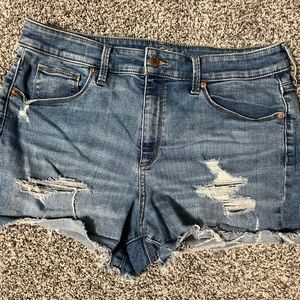 Women’s Distressed Jean Shorts